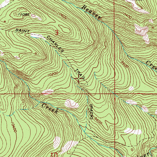Topographic Map of Marion Mines, CO