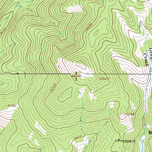 Topographic Map of Paul H Mine, CO