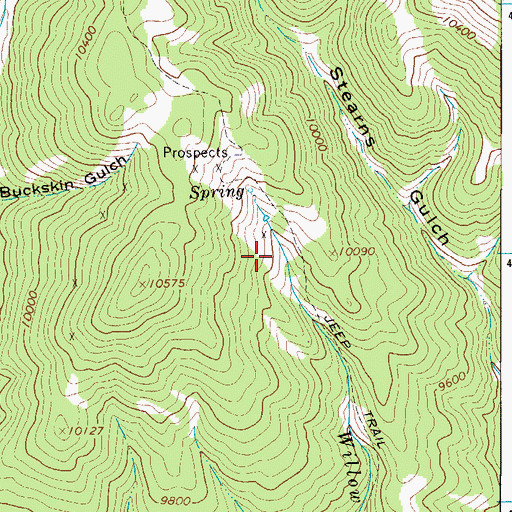 Topographic Map of Star of the West Group Mine, CO