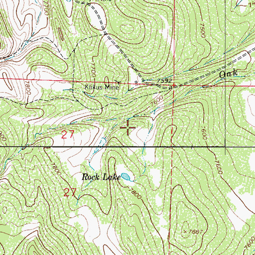 Topographic Map of Cod Number Two Mine, CO