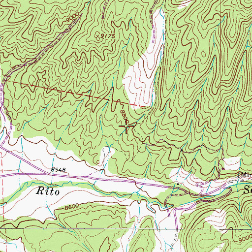 Topographic Map of San Luis Project Mine, CO