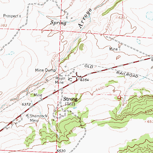 Topographic Map of Larrimore Mine, CO