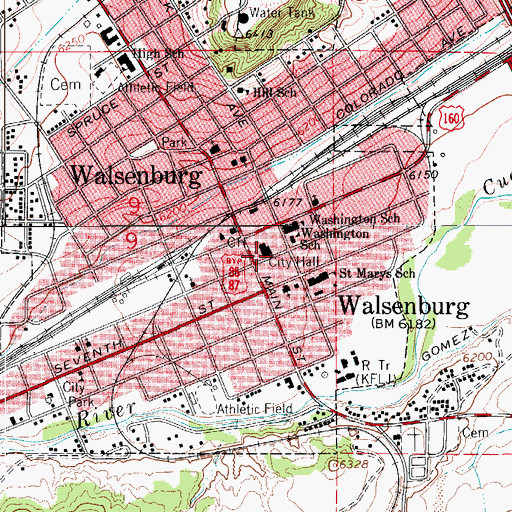 Topographic Map of Kirkpatrick Pit, CO