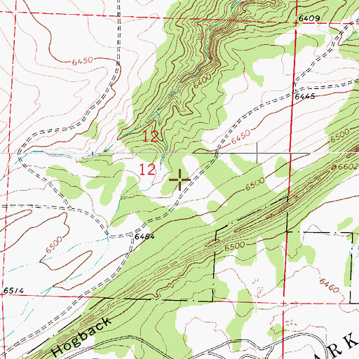 Topographic Map of Bigelow Tract Mine, CO