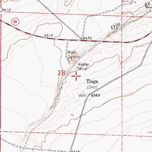 Topographic Map of Big Four Mine, CO