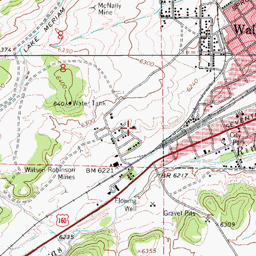 Topographic Map of Loma Mine, CO