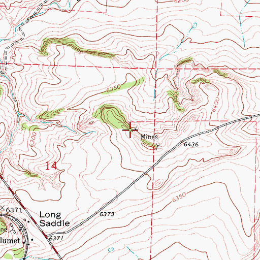Topographic Map of Strawberry Mine, CO