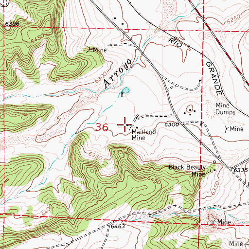Topographic Map of Sunshine Mine, CO