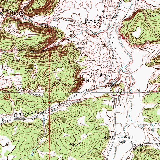 Topographic Map of Blue Blaze Mine, CO