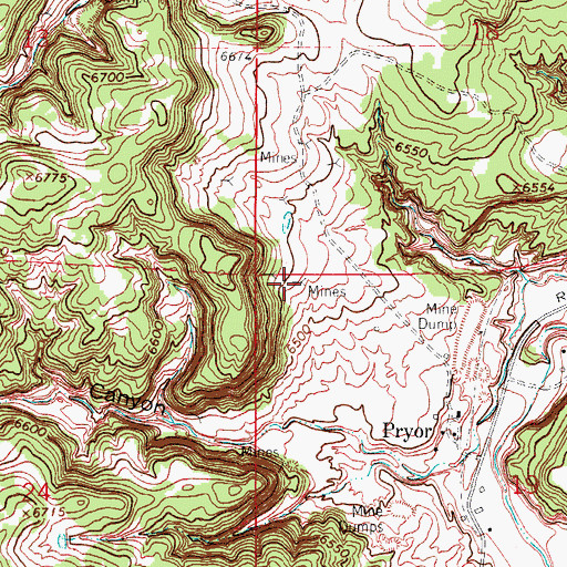 Topographic Map of Lester Mine, CO