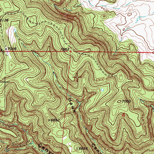 Topographic Map of Liberty Mine, CO