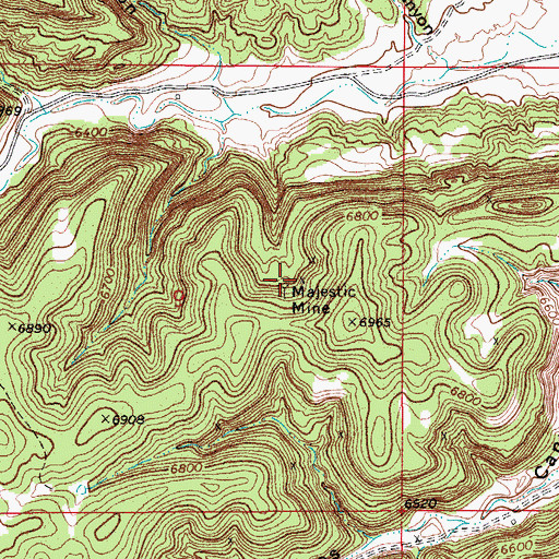 Topographic Map of Alpine Mine, CO