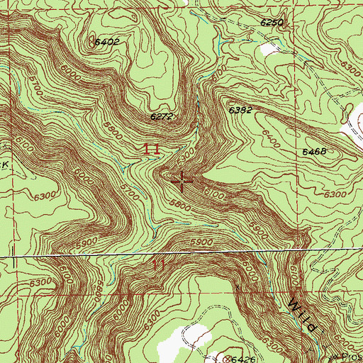 Topographic Map of Ball Point Mine, CO