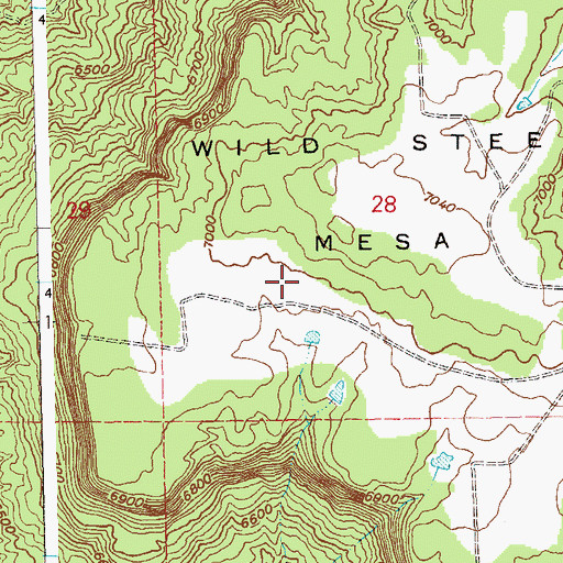 Topographic Map of Steer Mine, CO