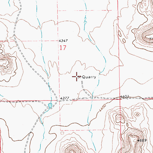 Topographic Map of Bentco Mine, CO