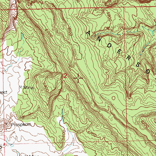 Topographic Map of Happy Joe Mine, CO