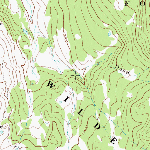 Topographic Map of Dead Mexican Gulch, CO