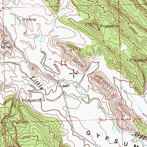 Topographic Map of Jumbo Mine, CO