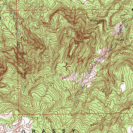 Topographic Map of Radar Mine, CO
