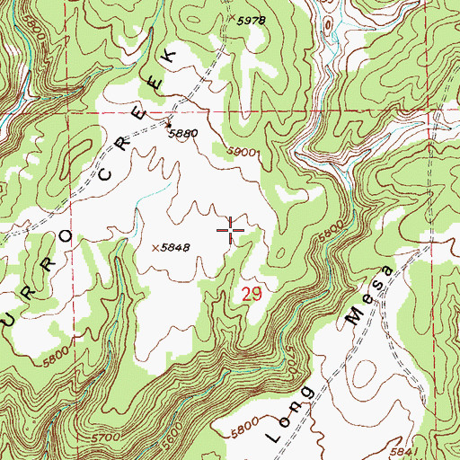 Topographic Map of Vanablend Forty-seven Mine, CO