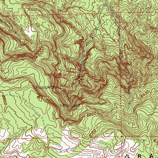 Topographic Map of White Cow Mine, CO