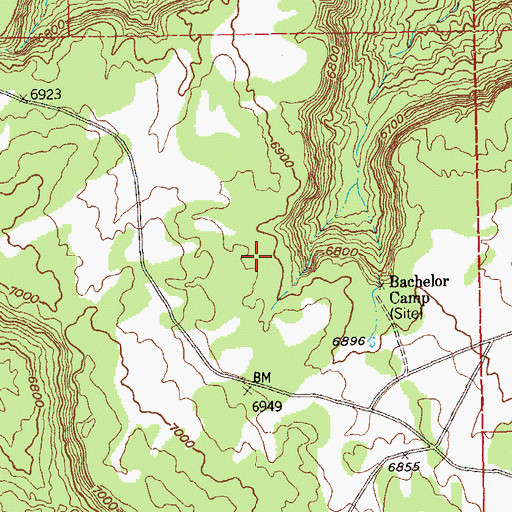Topographic Map of Giant Mine, CO