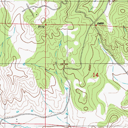 Topographic Map of Joan Two Mine, CO