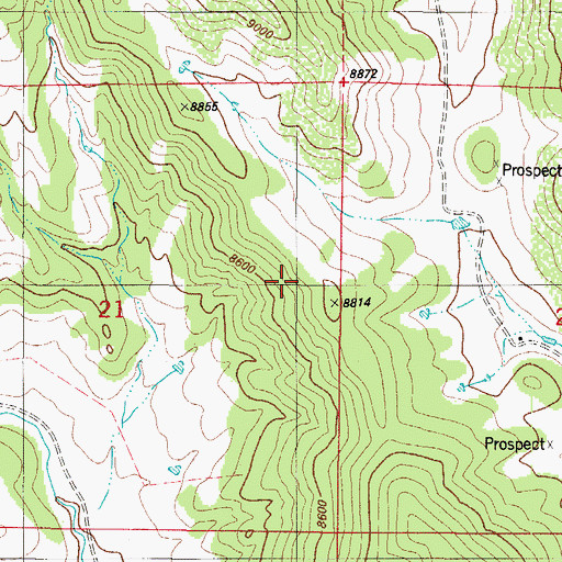 Topographic Map of Charlene Number One Mine, CO