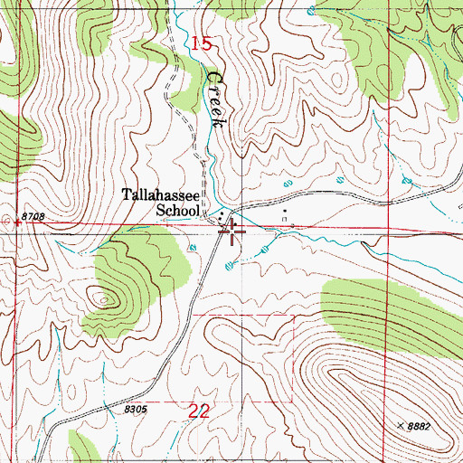Topographic Map of Thorne Mine, CO
