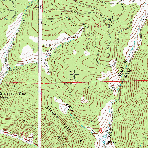 Topographic Map of Congress Lode, CO