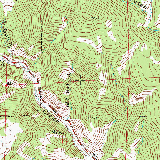 Topographic Map of Reider Mine, CO