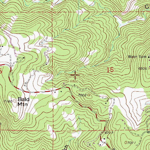 Topographic Map of Saint James Mine, CO