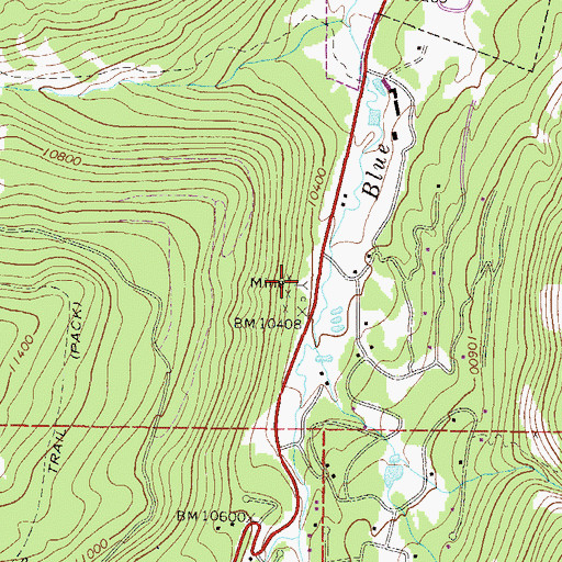 Topographic Map of Governor Mine, CO