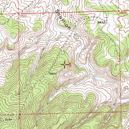 Topographic Map of Desperado Mine, CO