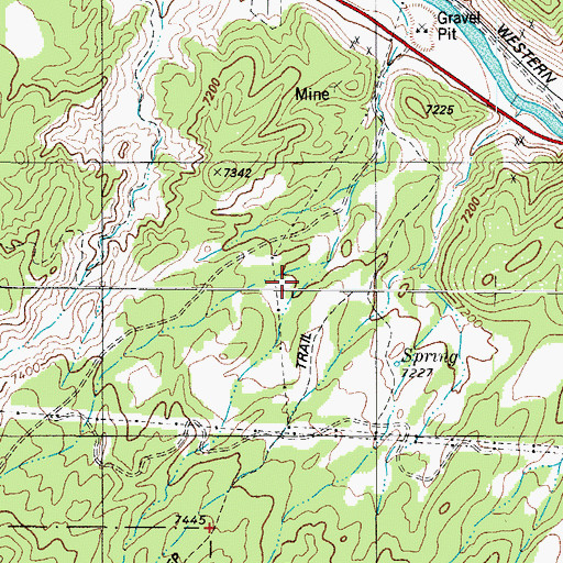 Topographic Map of Gypsy Queen Mine, CO