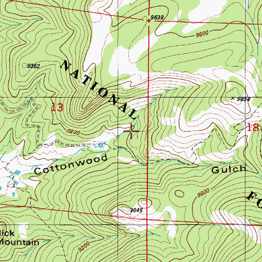 Topographic Map of Homestake Mine, CO