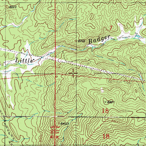 Topographic Map of Maverick Gulch Mine, CO