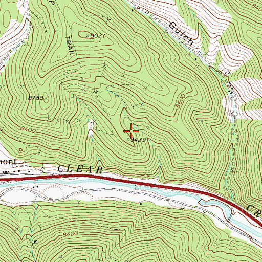 Topographic Map of Little Colonial Mine, CO