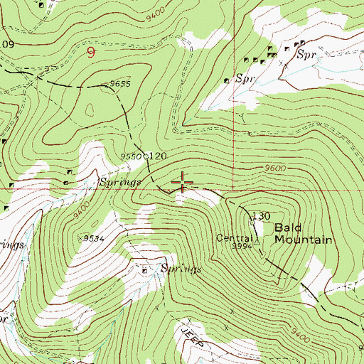 Topographic Map of Spanish Bar Group Mine, CO