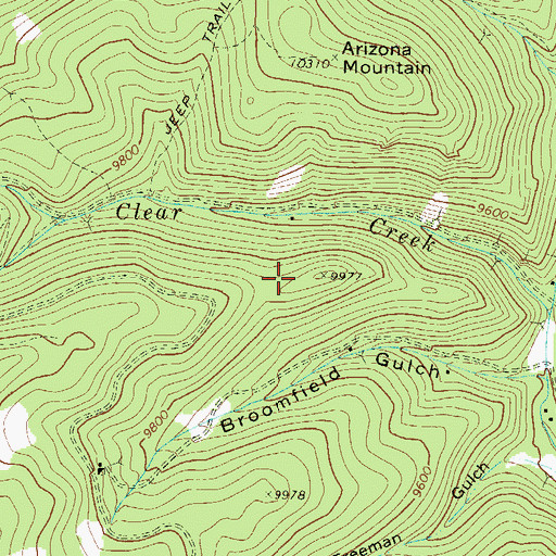 Topographic Map of Big Bertha Mine, CO