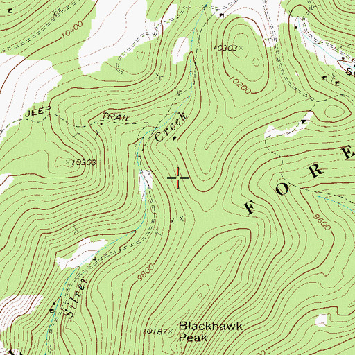 Topographic Map of Gold Chief Mine, CO
