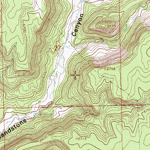 Topographic Map of Cliff House Group Mine, CO