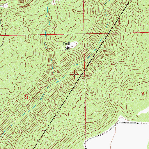 Topographic Map of Roberta Jean Mine, CO