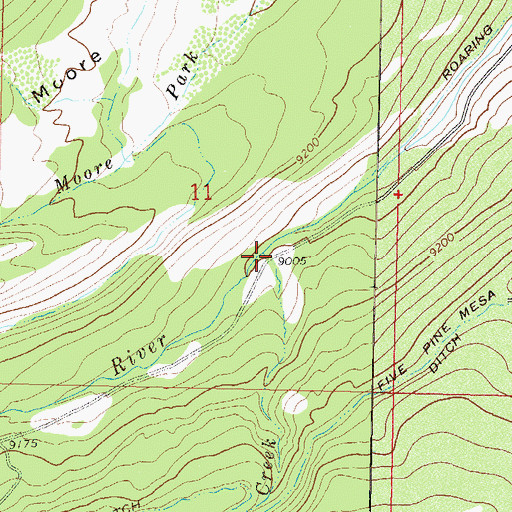 Topographic Map of Gardner Creek, CO