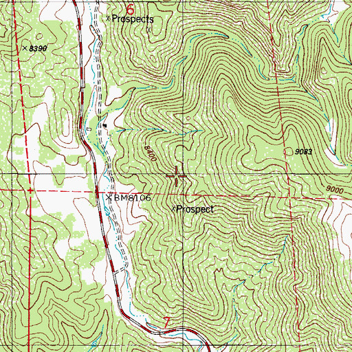 Topographic Map of Climax Mica Mine, CO