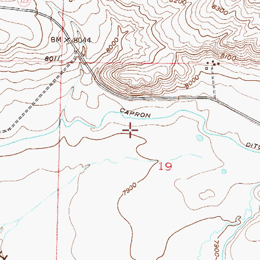 Topographic Map of Whale Pit, CO