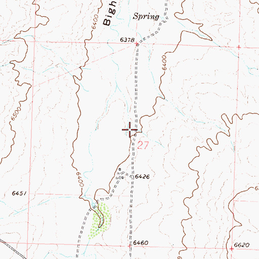 Topographic Map of Fourmile Creek Mine, CO