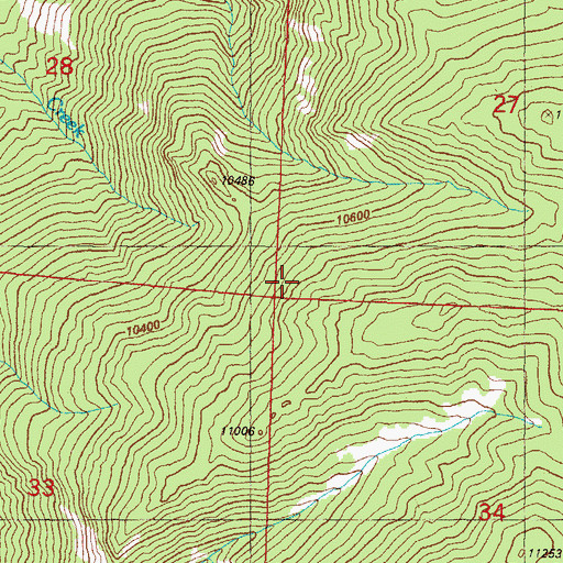 Topographic Map of Kansas City Star Mine, CO