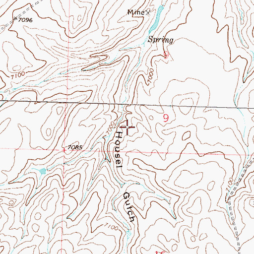 Topographic Map of Magpie Mine, CO