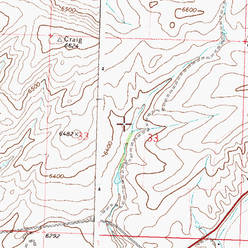 Topographic Map of Hindman Mine, CO